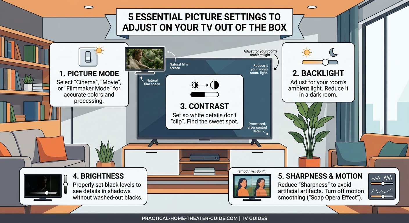 5 Essential Picture Settings to Adjust on Your TV Out of the Box — 1