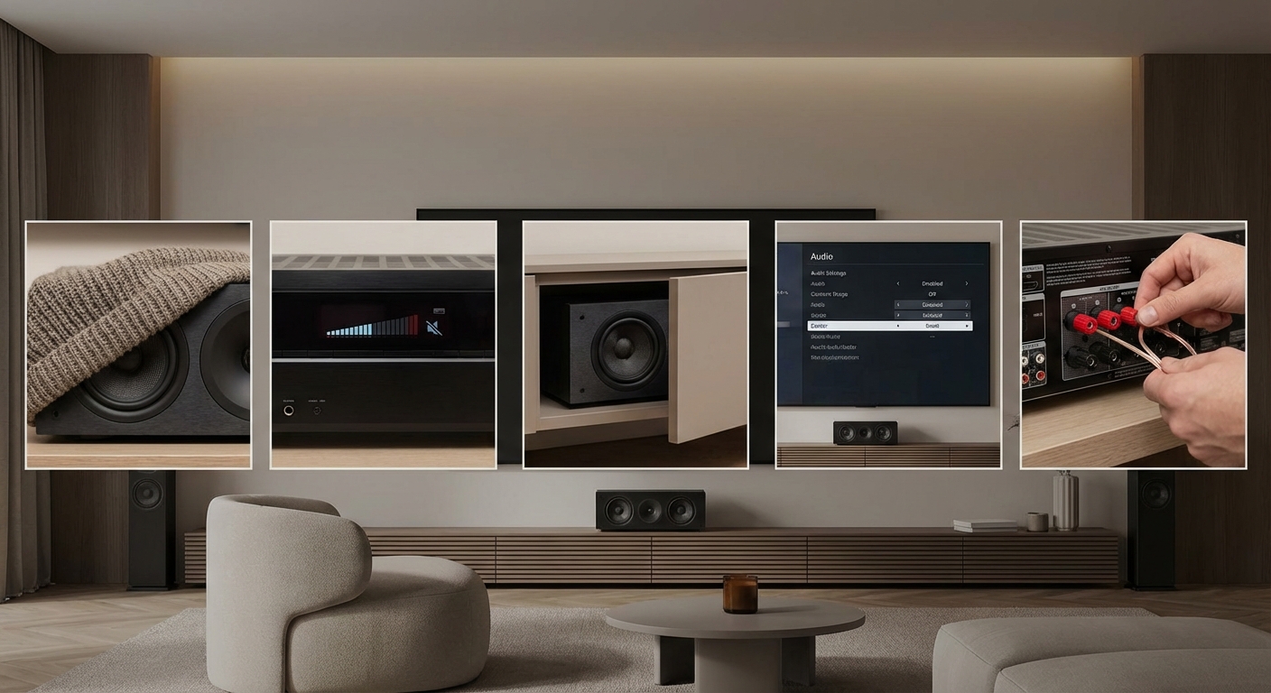 5 Reasons Your Center Channel Speaker Sounds Muffled or Quiet