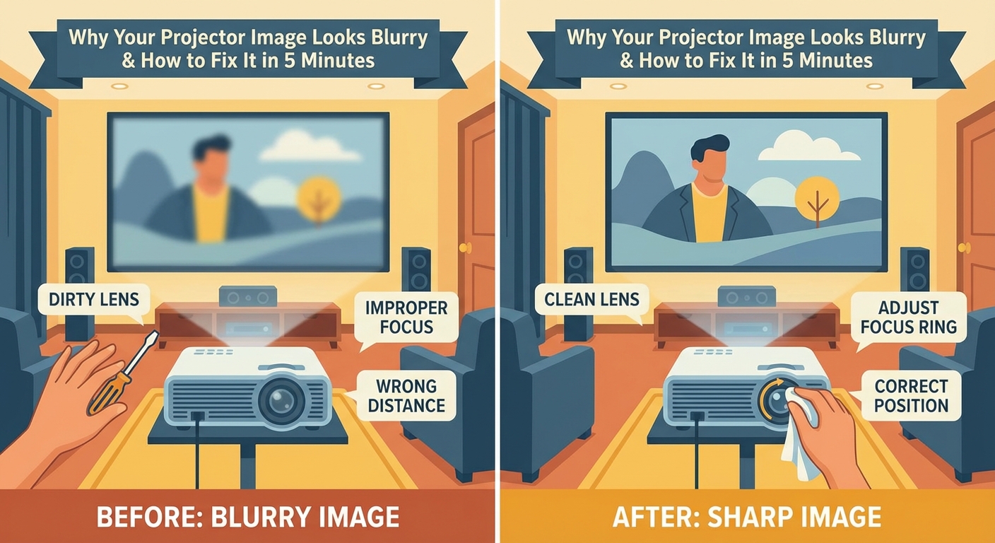 Why Your Projector Image Looks Blurry and How to Fix It in 5 Minutes - Illustration 2