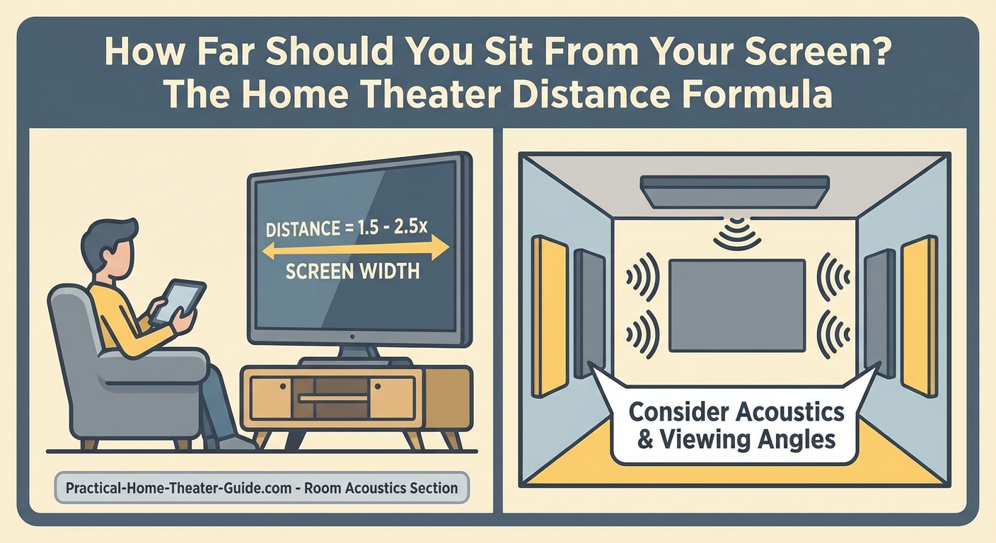 How Far Should You Sit From Your Screen? The Home Theater Distance Formula - Illustration 2