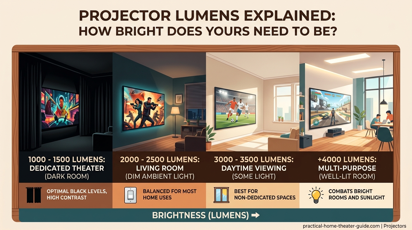 Projector Lumens Explained: How Bright Does Yours Need to Be? - Illustration 2