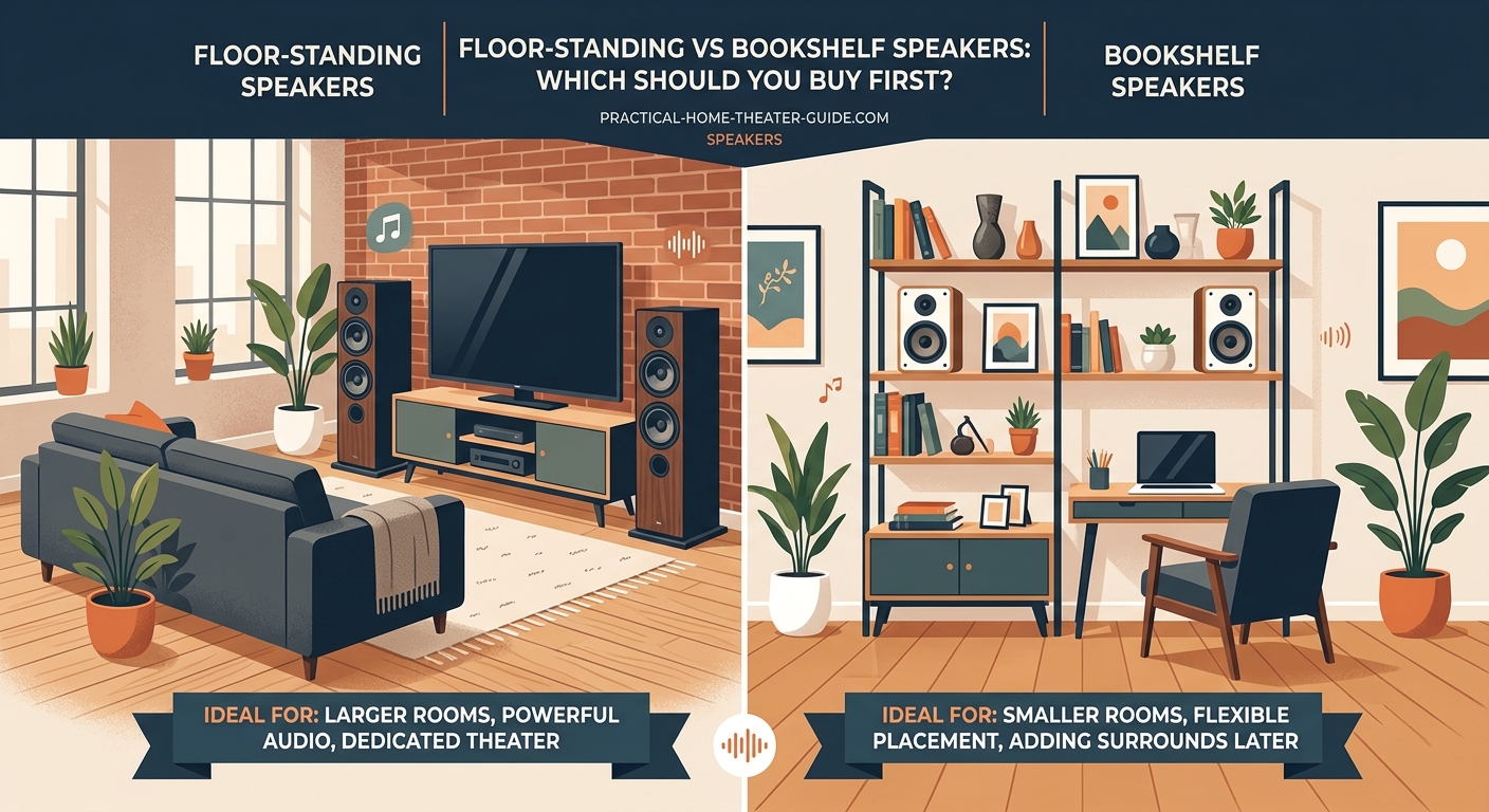 Floor-Standing vs Bookshelf Speakers: Which Should You Buy First? - Illustration 1