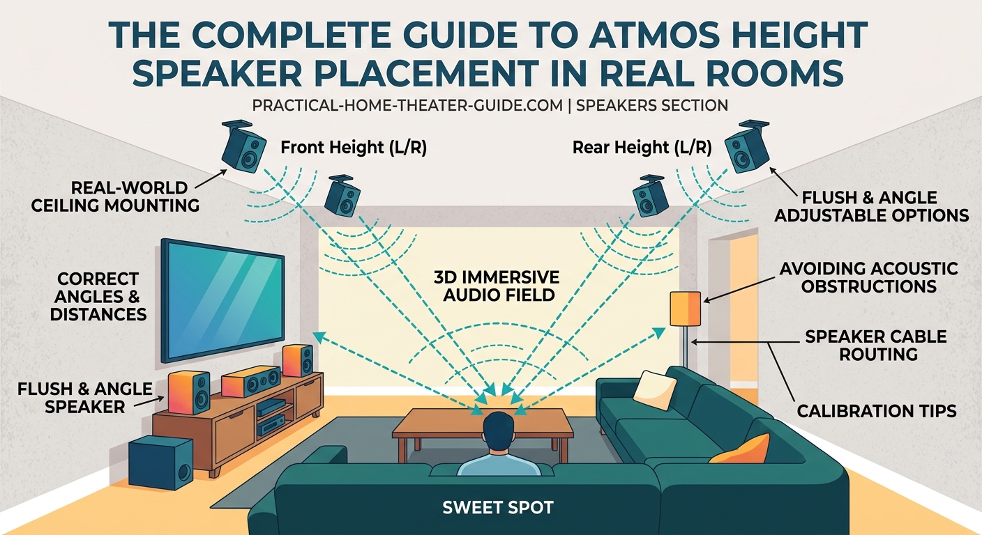 The Complete Guide to Atmos Height Speaker Placement in Real Rooms - Illustration 2