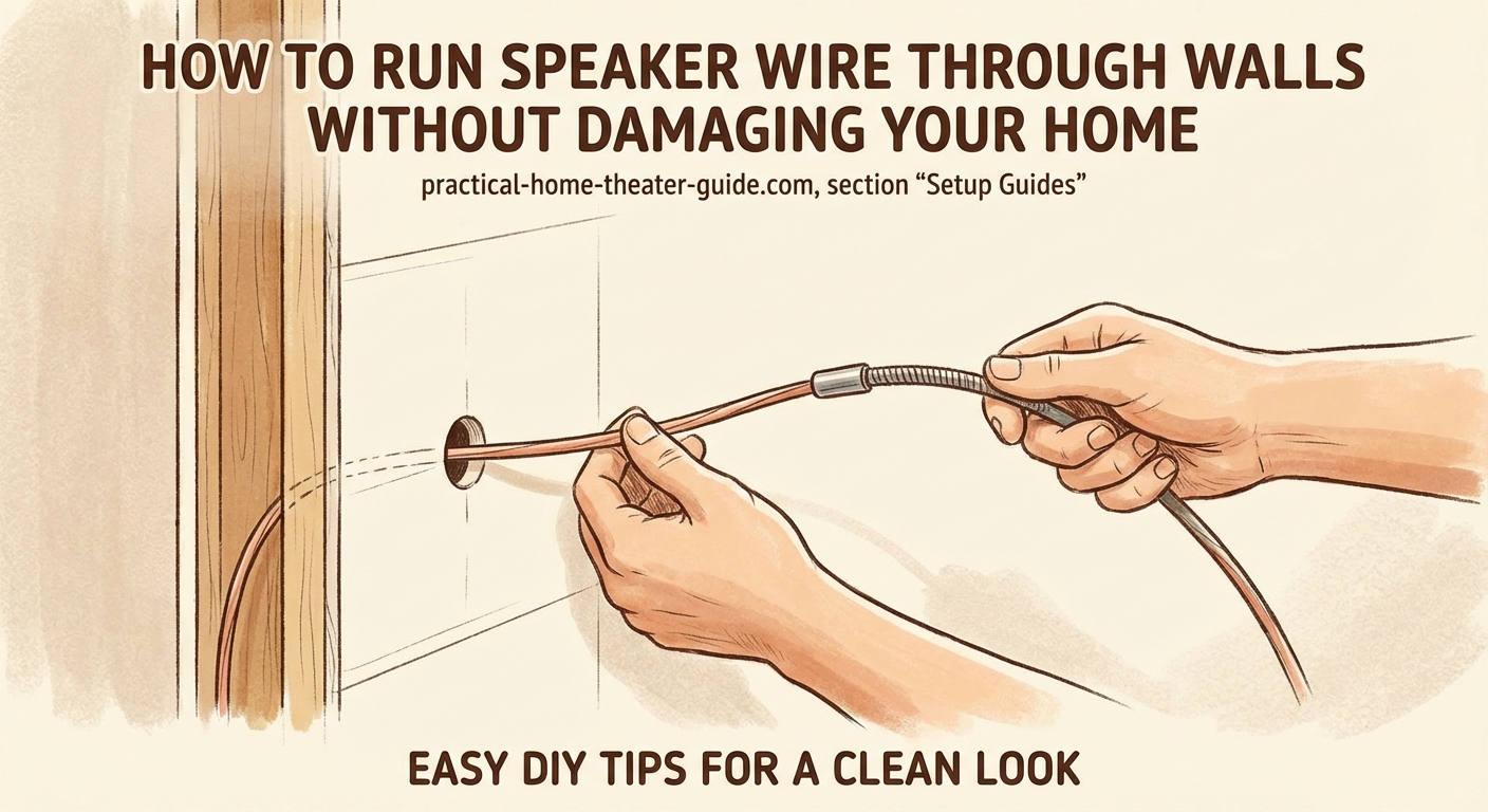 How to Run Speaker Wire Through Walls Without Damaging Your Home - Illustration 2