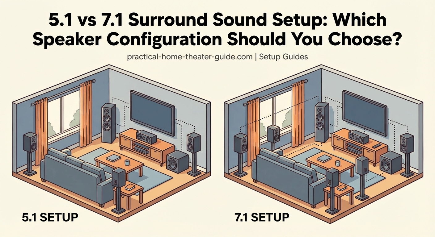 5.1 vs 7.1 Surround Sound Setup: Which Speaker Configuration Should You Choose? - Illustration 1