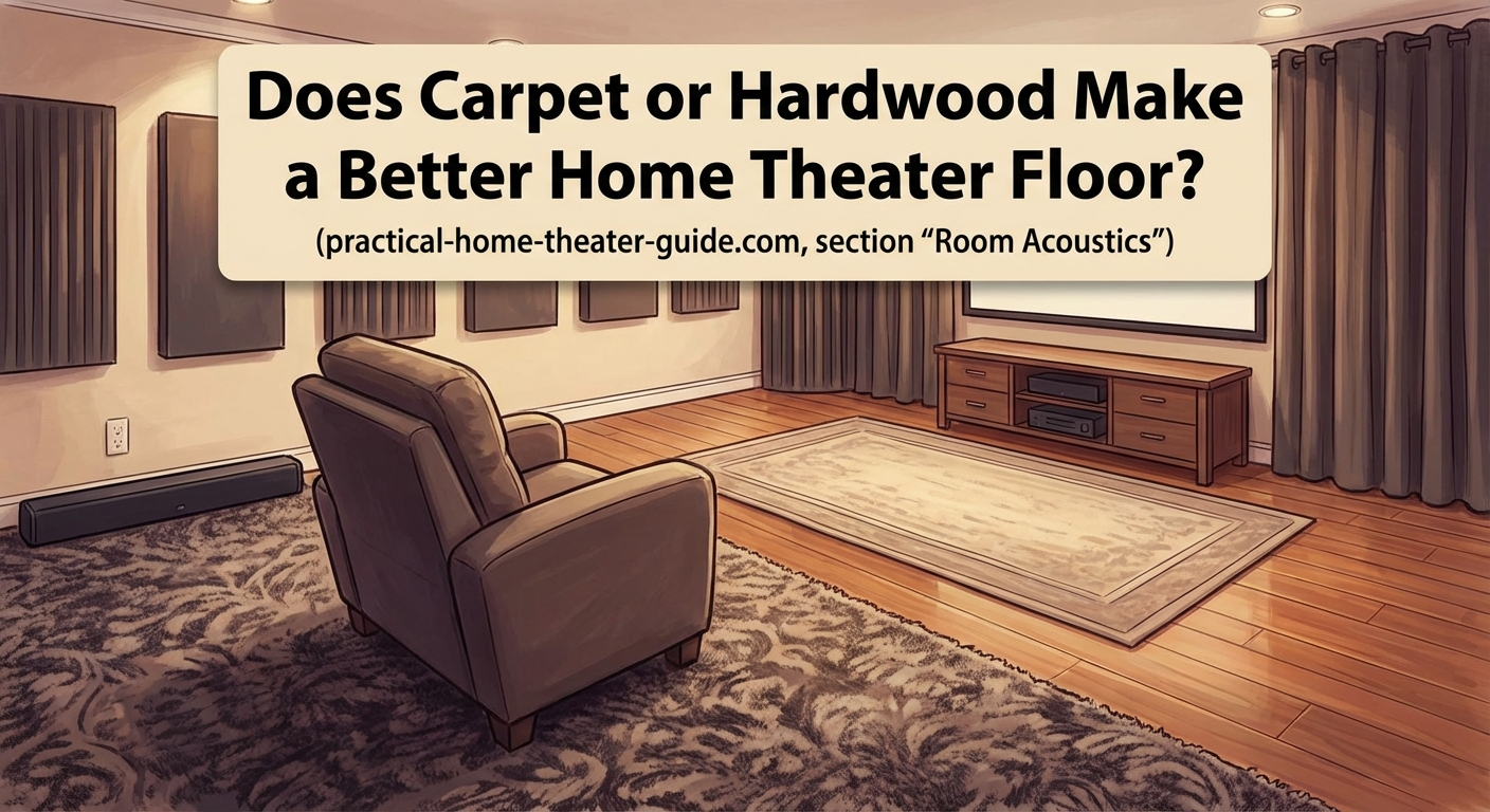 Does Carpet or Hardwood Make a Better Home Theater Floor? - Illustration 1