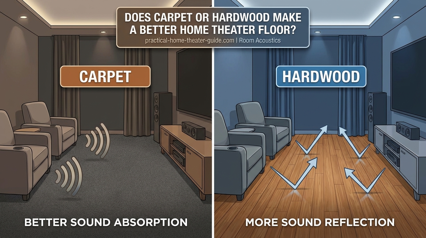 Does Carpet or Hardwood Make a Better Home Theater Floor? - Illustration 4