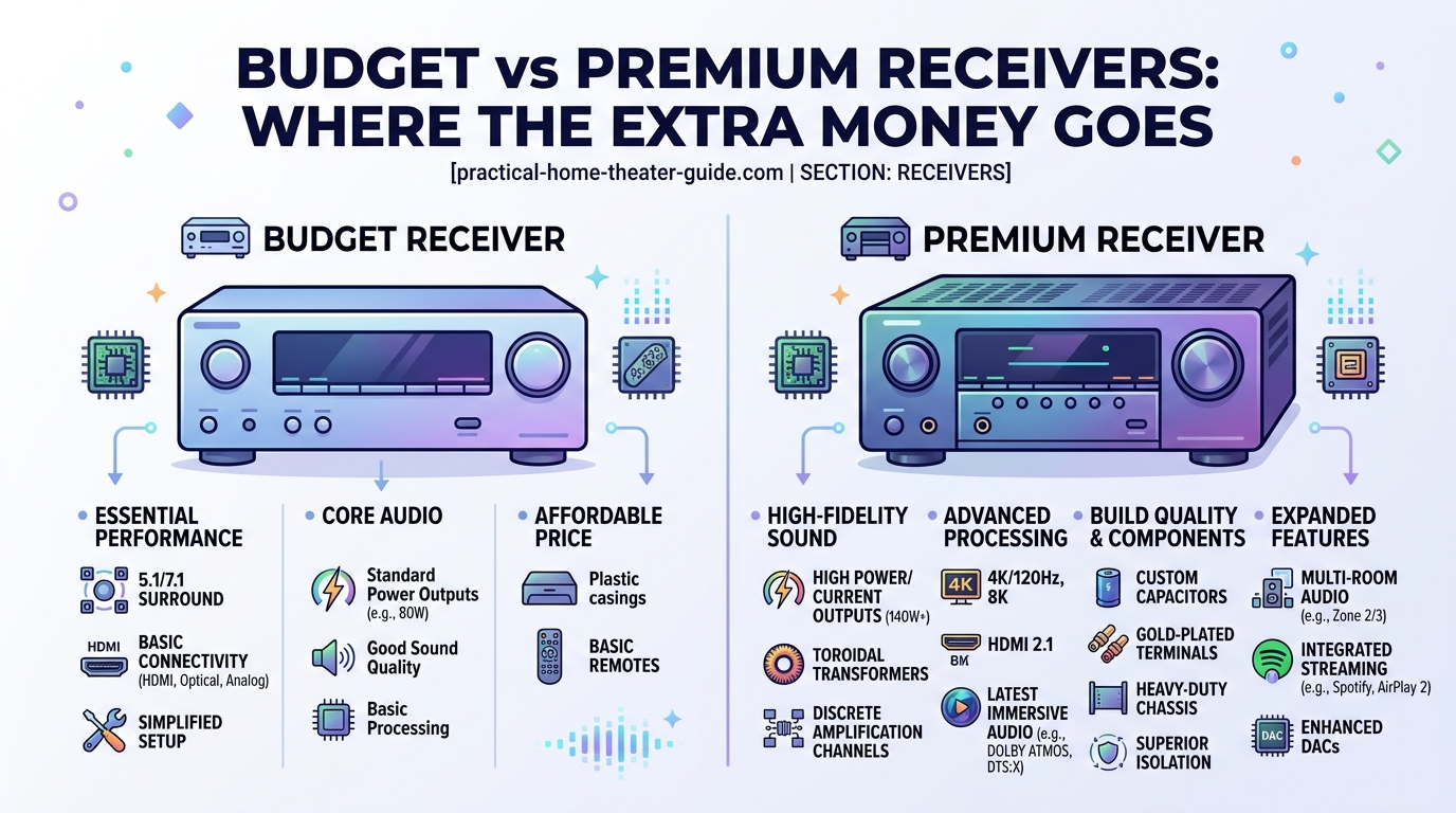 Budget vs Premium Receivers: Where the Extra Money Actually Goes - Illustration 1