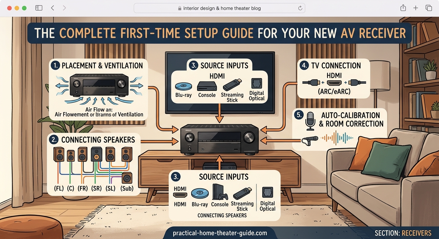 The Complete First-Time Setup Guide for Your New AV Receiver - Illustration 1