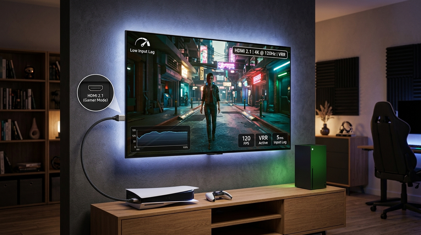 Gaming TV Buying Guide: HDMI 2.1, VRR, and Input Lag Explained