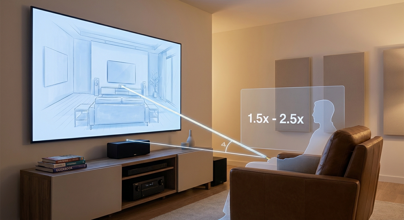 How Far Should You Sit From Your Screen? The Home Theater Distance Formula
