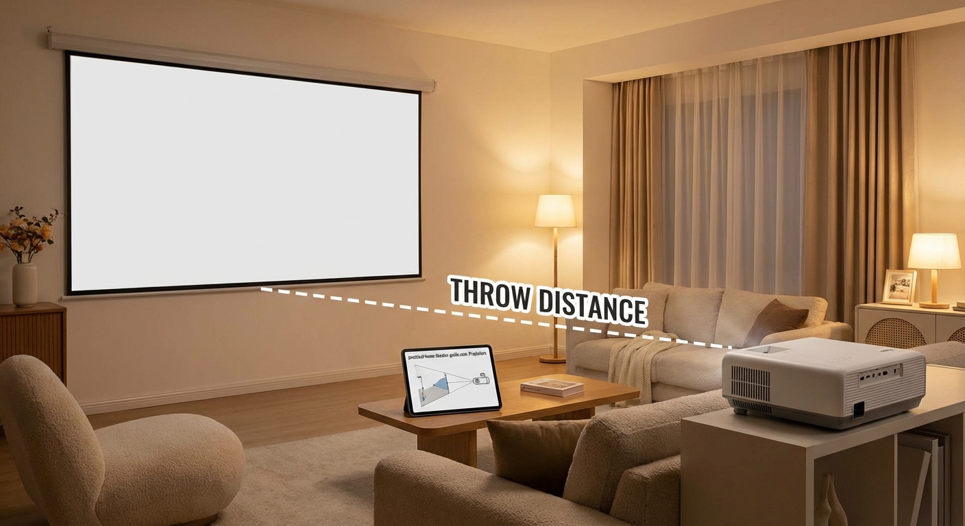 How to Calculate Projector Throw Distance for Your Room Size — 2