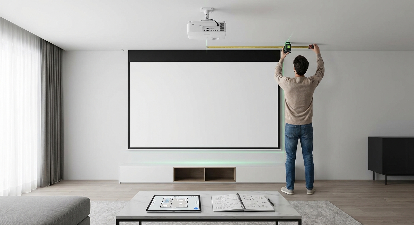 How to Calibrate Your Projector Screen Height and Throw Distance for Perfect Viewing