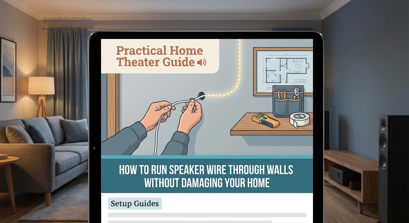 How to Run Speaker Wire Through Walls Without Damaging Your Home — 1