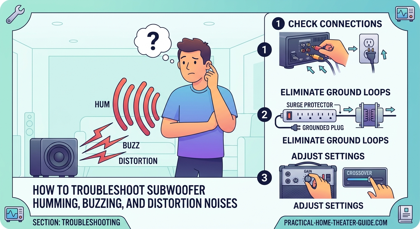 How to Troubleshoot Subwoofer Humming, Buzzing, and Distortion Noises — 1