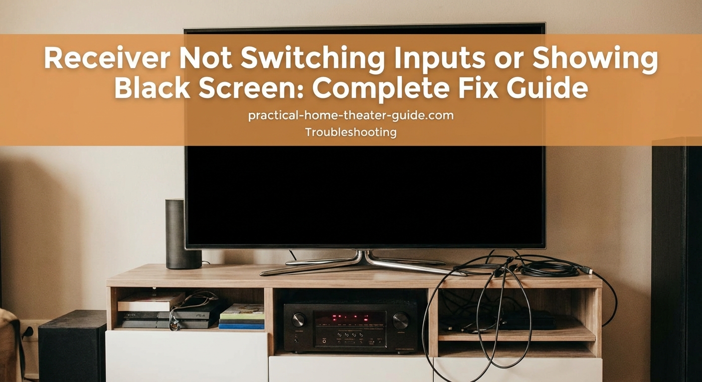 Receiver Not Switching Inputs or Showing Black Screen: Complete Fix Guide — 2