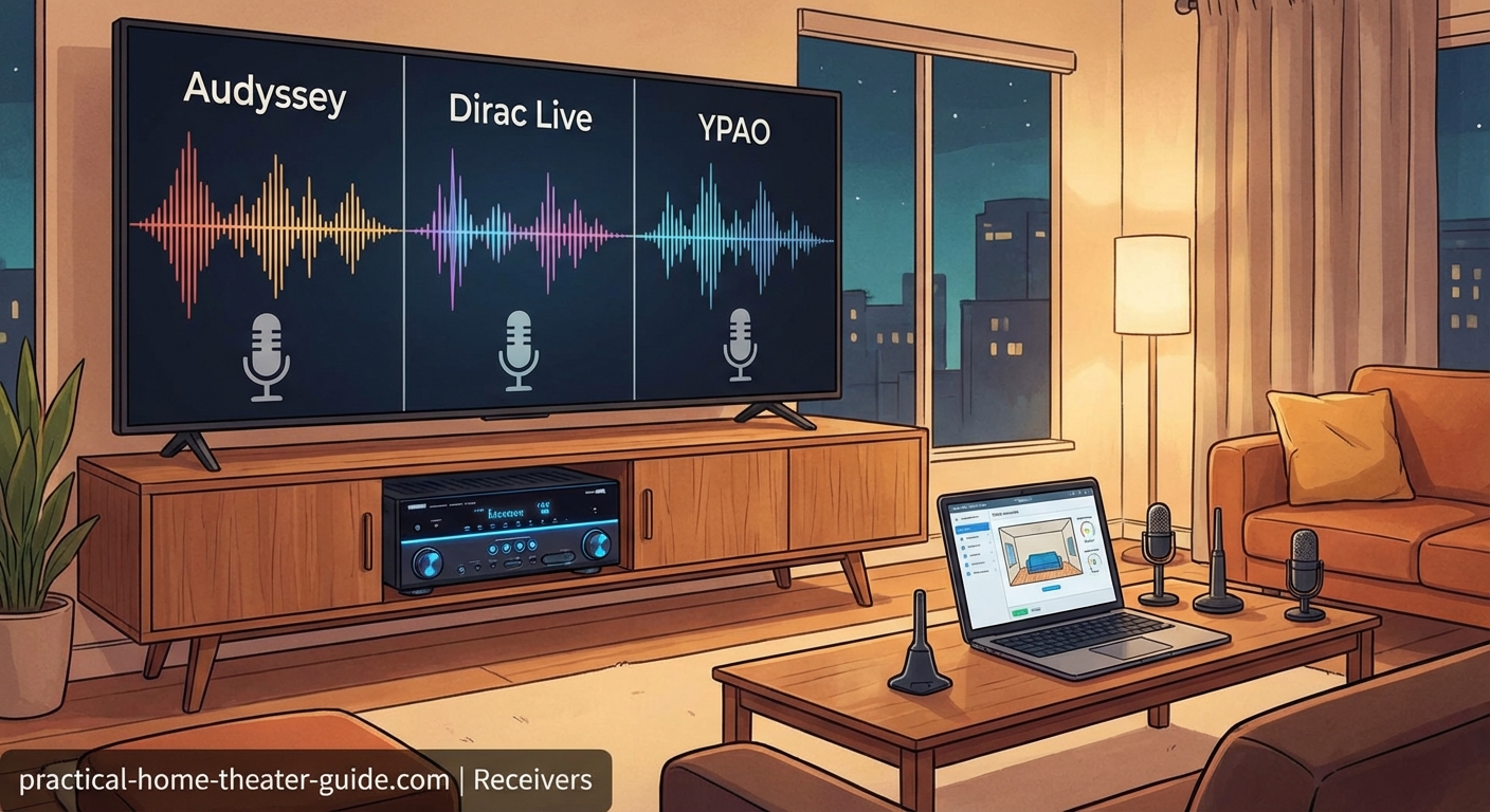 Room Correction Systems Compared: Audyssey vs Dirac vs YPAO — 2