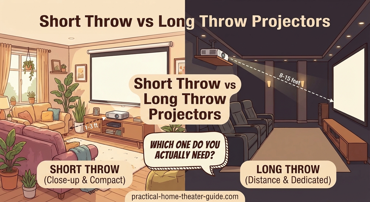 Short Throw vs Long Throw Projectors: Which One Do You Actually Need? — 3