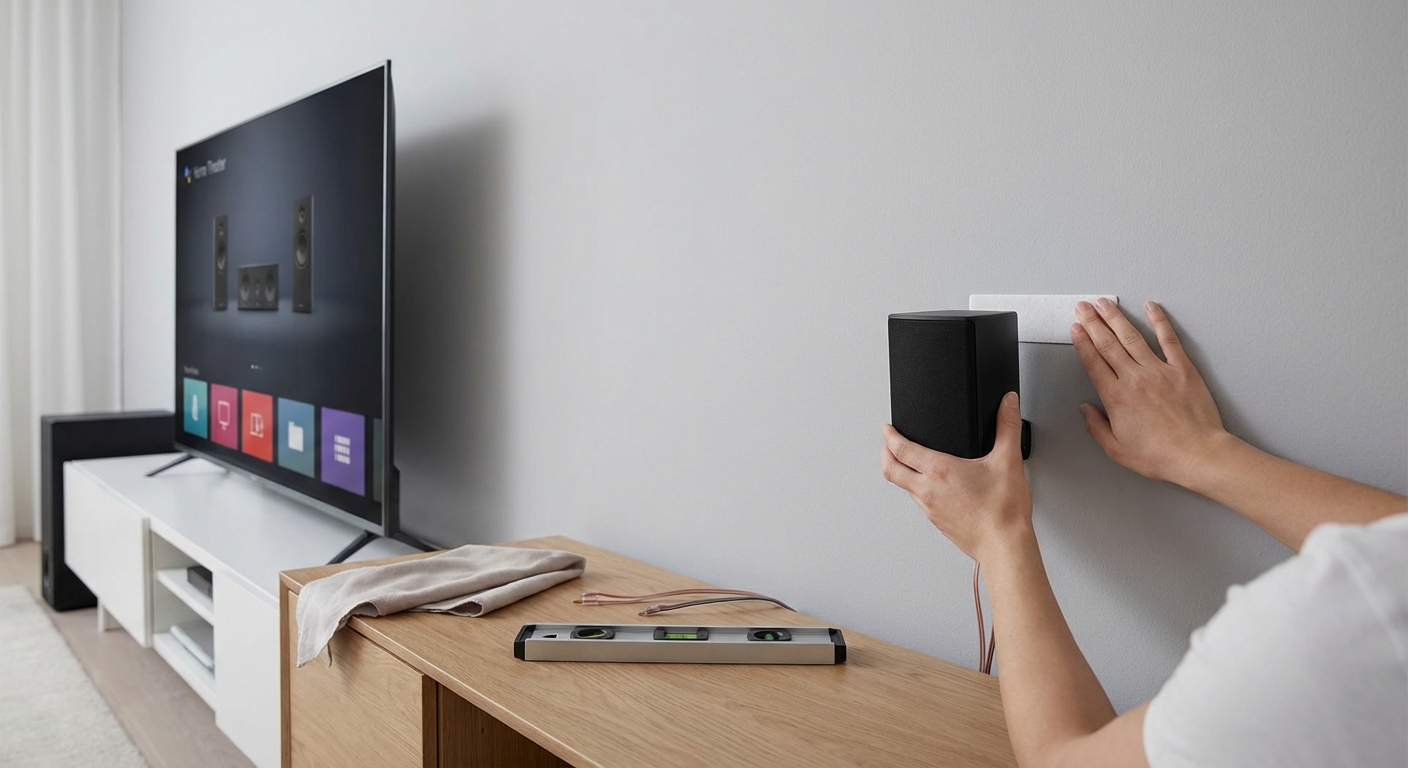 Wall-Mounting Your Surround Speakers Without Damaging Your Walls or Sound Quality