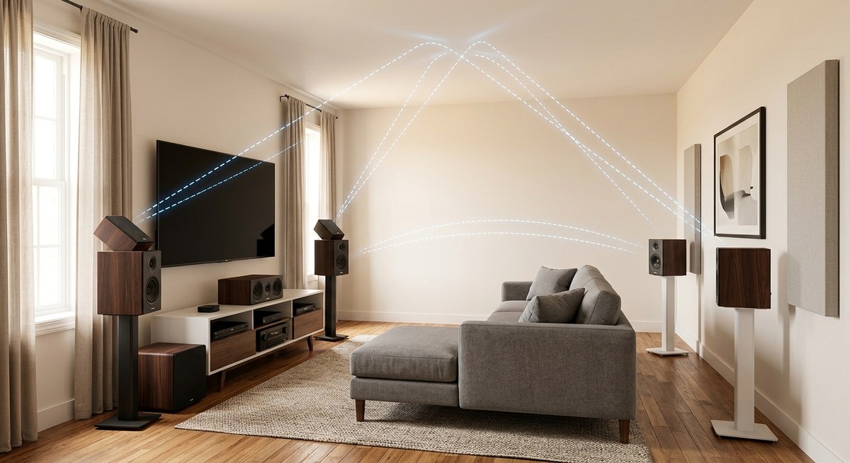 The Best Speaker Placement for 5.1.2 Dolby Atmos Without Cutting Into Your Ceiling