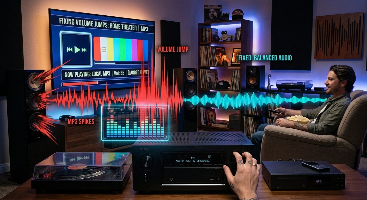 Fixing Volume Jumps in Your Home Theater When Playing Local MP3 Files